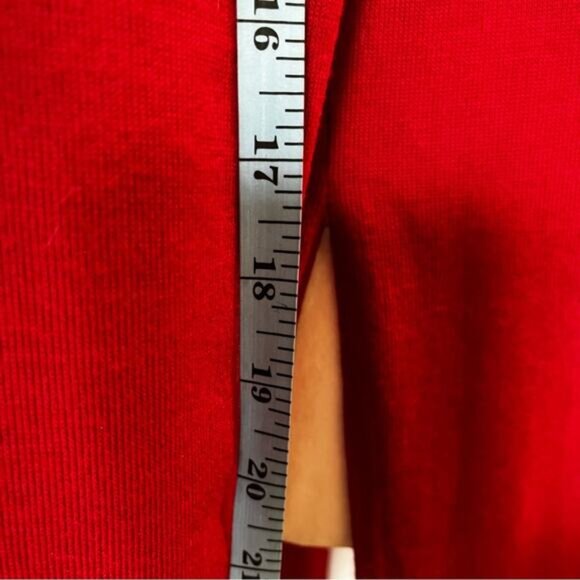 NEW Rags & Couture Longline Knit Midi Sweater Long Sleeve Tunic Dress M Red NWOT - Picture 15 of 15